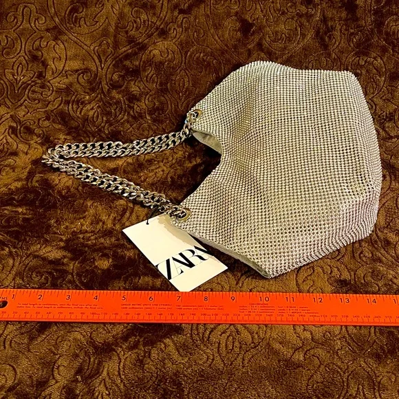 Zara Beaded/Bejeweled Shoulder Bag - Picture 5 of 6